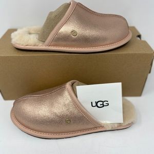 rose gold ugg slippers